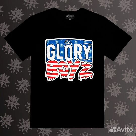 Футболка glo gang Glory Boyz White/Black