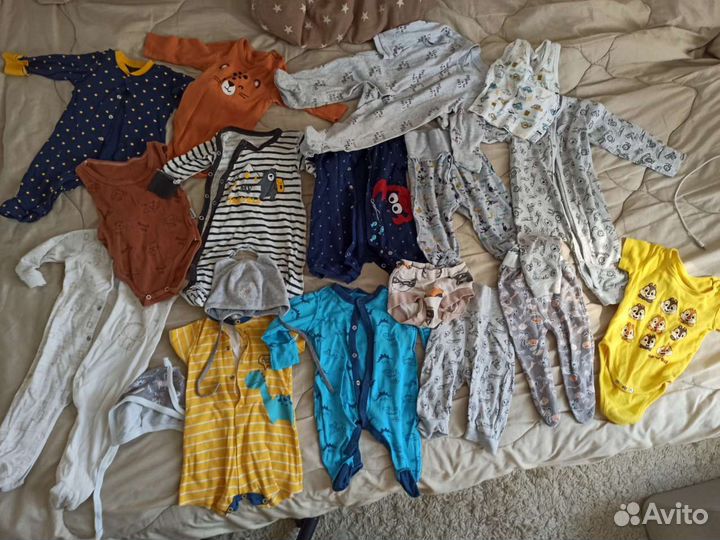 Одежда пакетом на мальчика, от 0 до 1,5