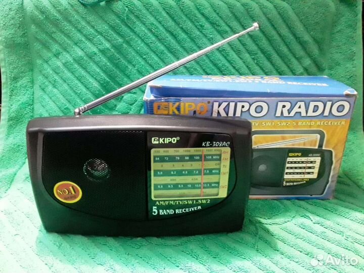 Радиоприемник Kipo.Есть FM диапазон.Новый