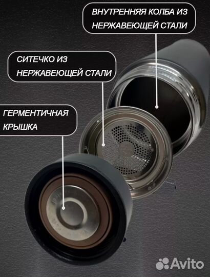 Термос с датчиком температуры