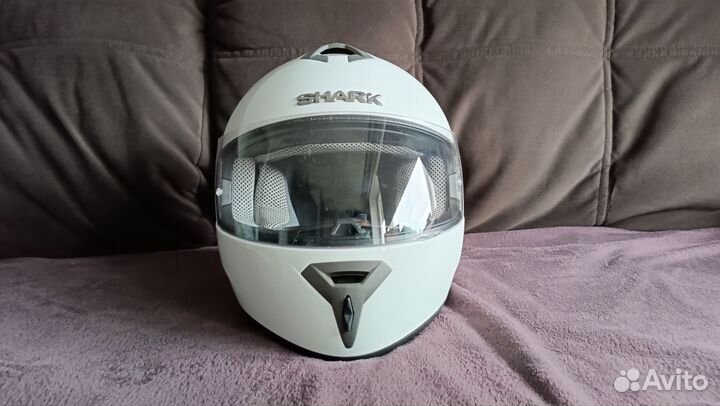 Мотошлем Shark Ridill Blank, цвет Белый