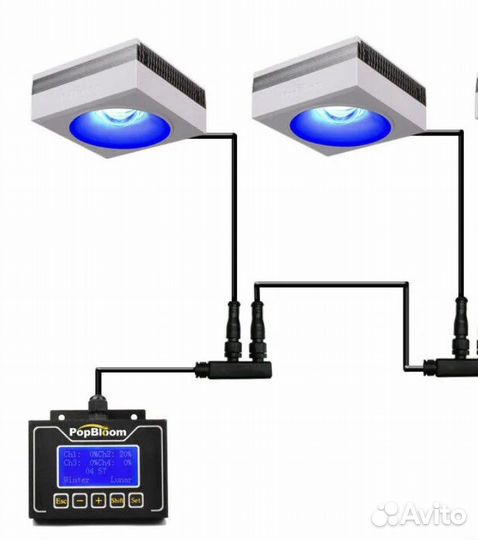 Светильник для морского аквариума pop bloom rs90