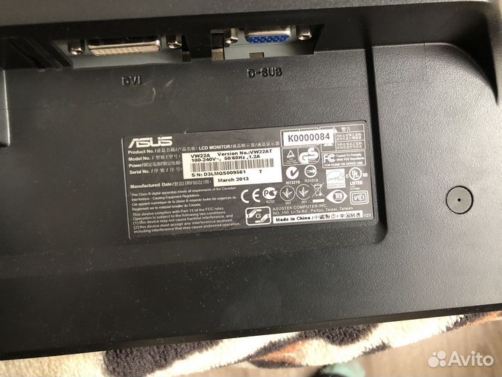 Монитор Asus 22 дюйма