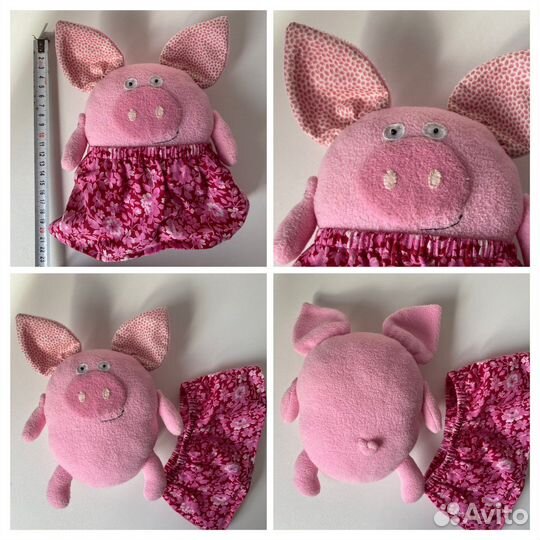 Мягкая игрушка мишка, свинка, котик, осьминог