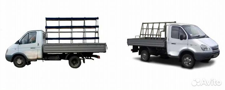 Грузоперевозки Газель с пирамидой Бортовая газель