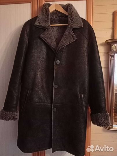 Дубленка натуральная мужская 50