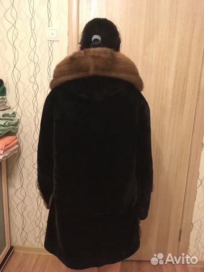 Шуба норка-мутон