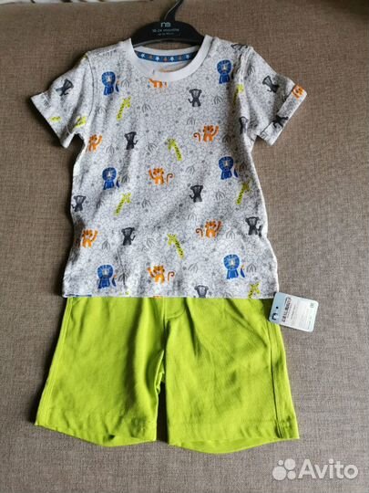 Костюм футболка и шорты, 92 р, новый Mothercare