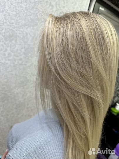 Стрижка окрашивание укладка 500