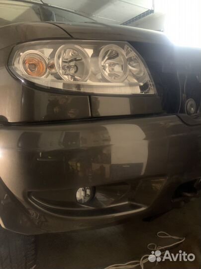 Противотуманки на УАЗ патриот (2009-2014) свет
