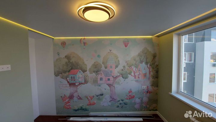 Шпаклёвка, покраска, обои