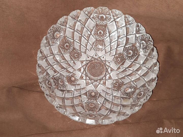 Блюдо хрусталь СССР