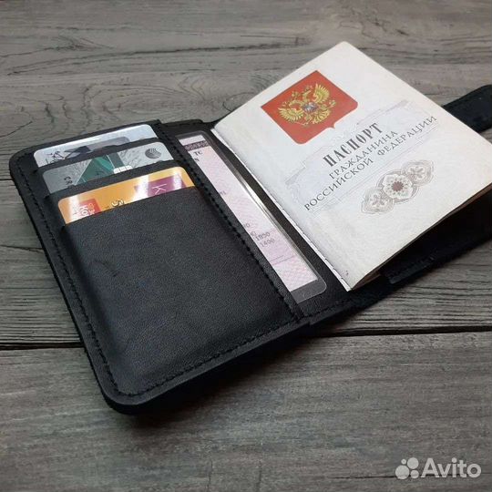 Обложка для паспорта натуральная кожа