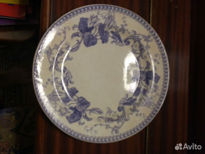Фарфоровая пара дореволюц тарелок