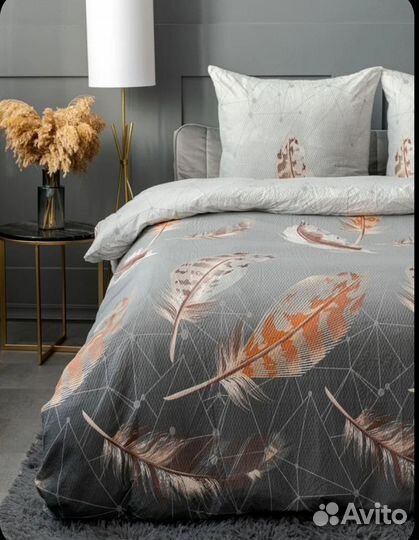 Постельное бельё евро новое 200х220