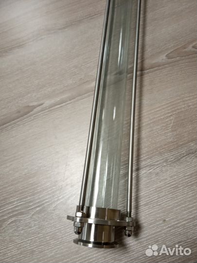 Царга стеклянная 50см, кламп 1,5 дюйма