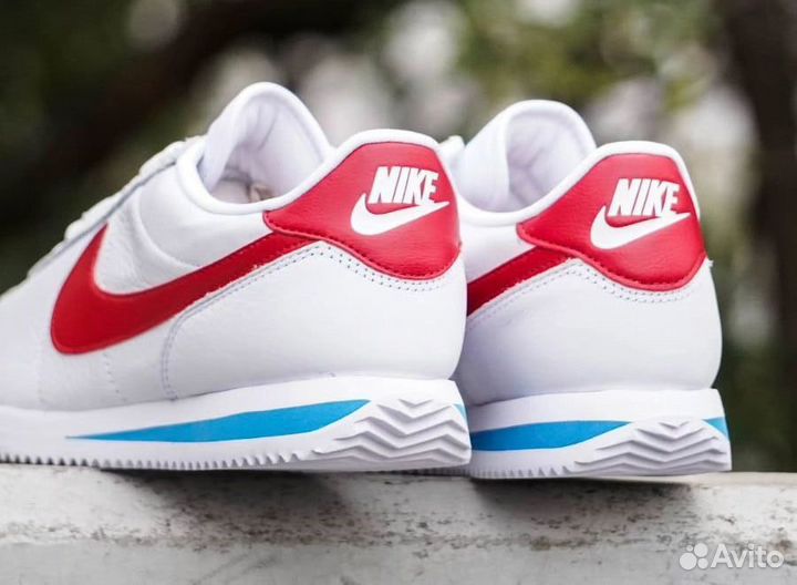 Кроссовки Nike Cortez Classic White Red Leather