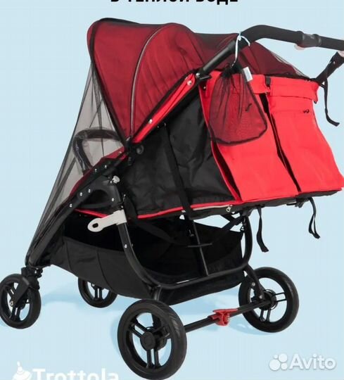Москитная сетка на двойную коляску