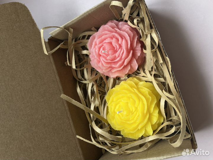 Набор свечей Пионы