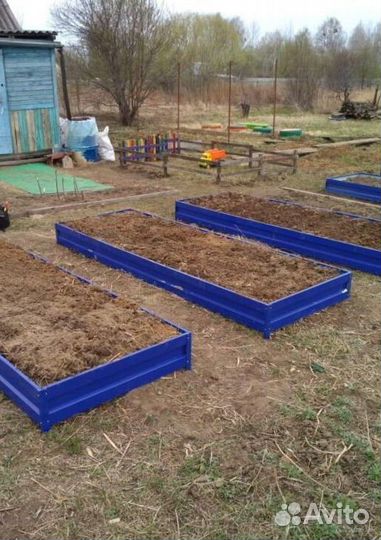 Грядка цветная 1м х 4м х 32см
