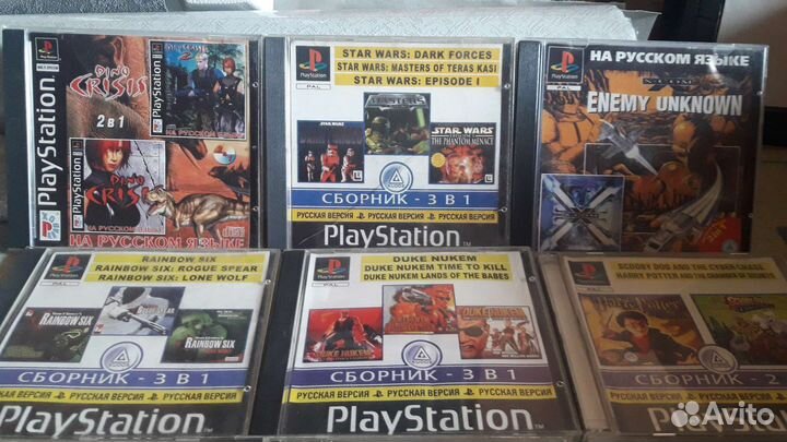 Sony PS1 многоигровые игры 12штук