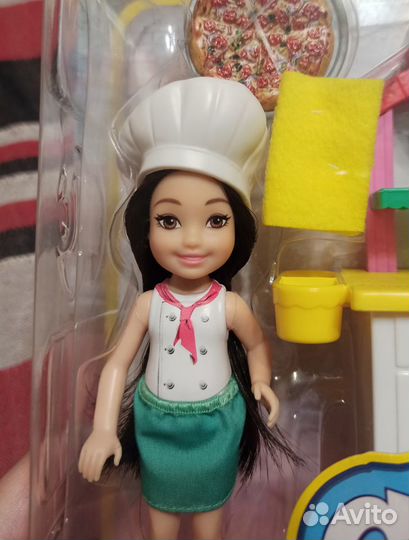 Кукла Челси (сестренка Барби) повар с пиццей