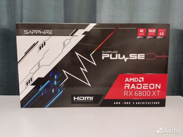 Видеокарта sapphire pulse RX 6800 XT гарантия