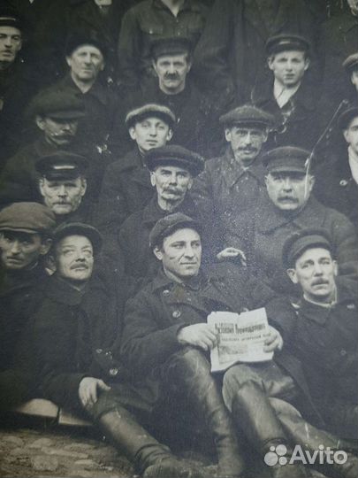 Фотография 1920 гг. железнодорожники