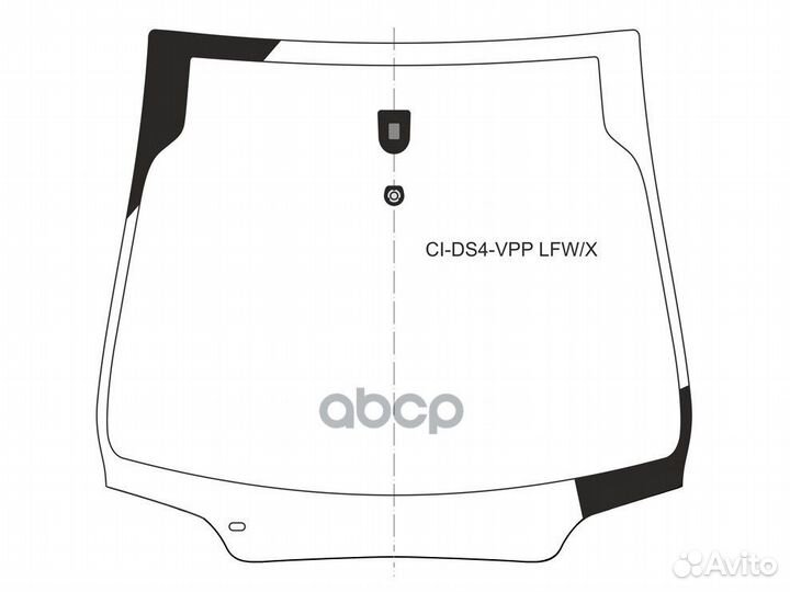 Стекло лобовое citroen DS4 5D HBK 11-15 CI-DS4
