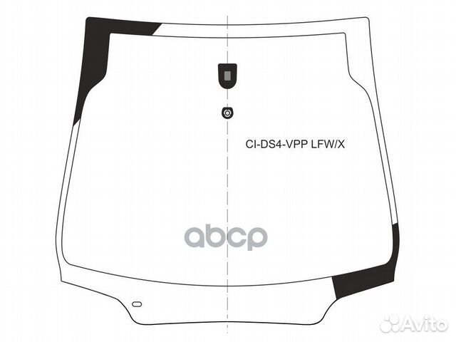 Стекло лобовое citroen DS4 5D HBK 11-15 CI-DS4