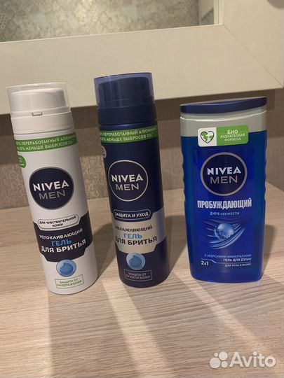 Гель для бритья для душа Nivea новый