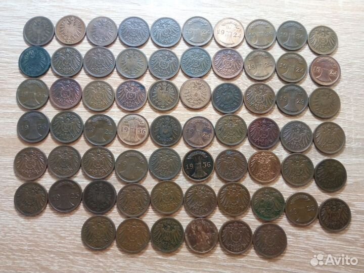 Пфенниги Германии 1874-1936 гг