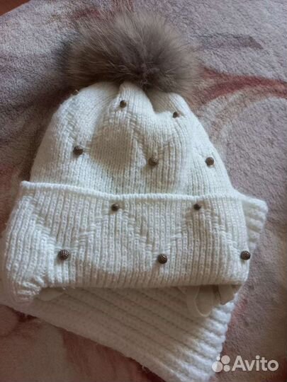 Шапка и снуд для девочки