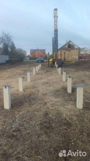 Забивные сваи.Монтаж под ключ за 1 день