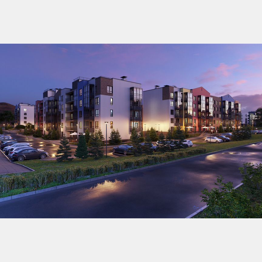 2-к. квартира, 54,4 м², 5/5 эт.