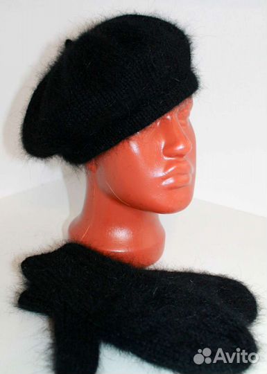 Берет из пуха норки
