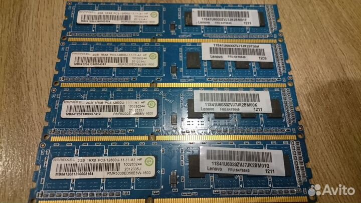 Озу для ноутбука DDR3 Ramaxel 1600mhz 2Гб и другая