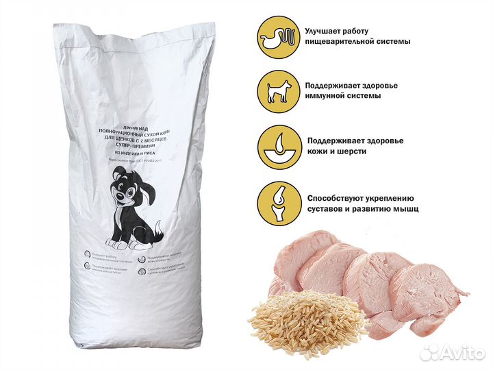 Полнорационный корм для собак и кошек Променад