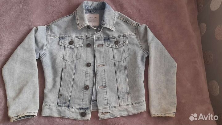 Джинсовая куртка для мальчика 128