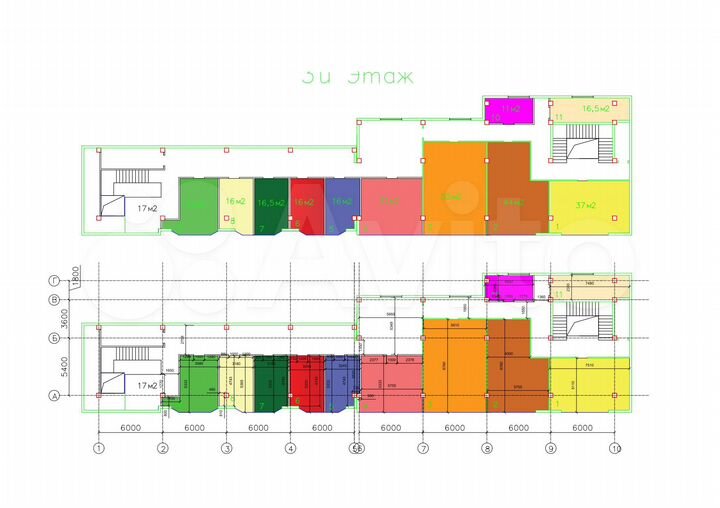 Свободного назначения, 16.6 м²