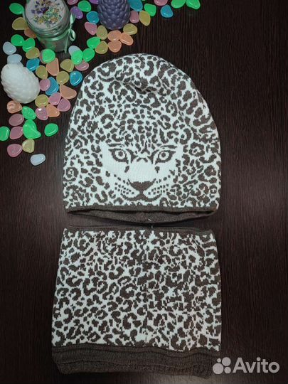 Шапка и снуд женский новые