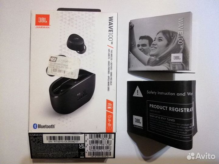 Кейс зарядка от JBL Wave 100TWS