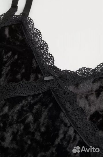 Платье H&M бархатное