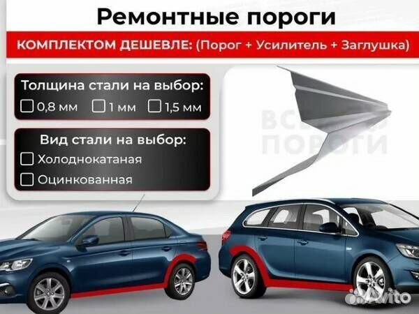 Ремонтные пороги Mazda MPV 2 (LW)