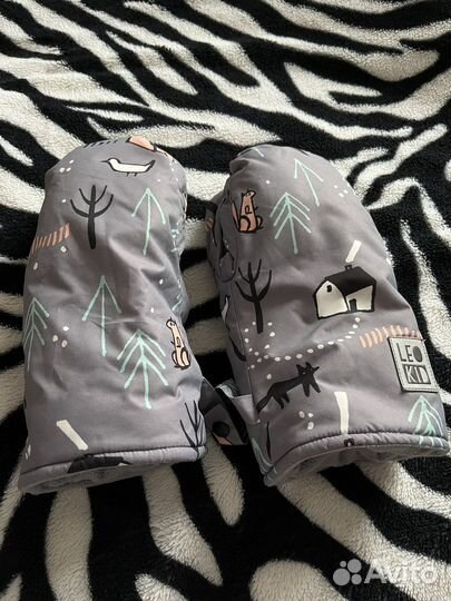 Муфта варежки на коляску leokid