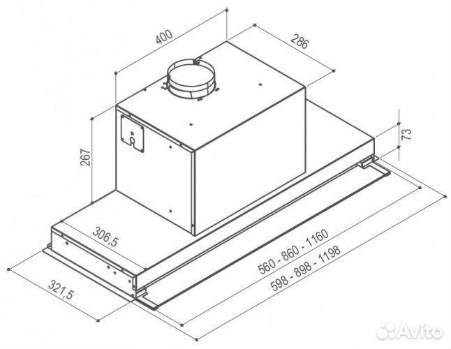 Вытяжка faber 110.0456.294 faber ilma X A90