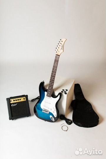 Электрогитара + комбик + шнур (новые)