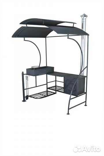 Мангал с крышей