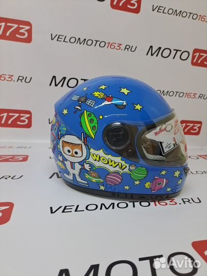 Детский мото шлем