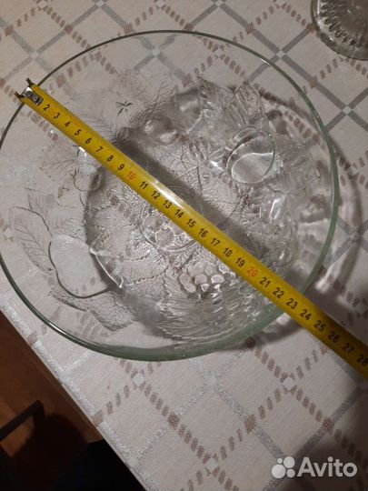 Ваза для фруктов на ножке, ладья, салатник большой